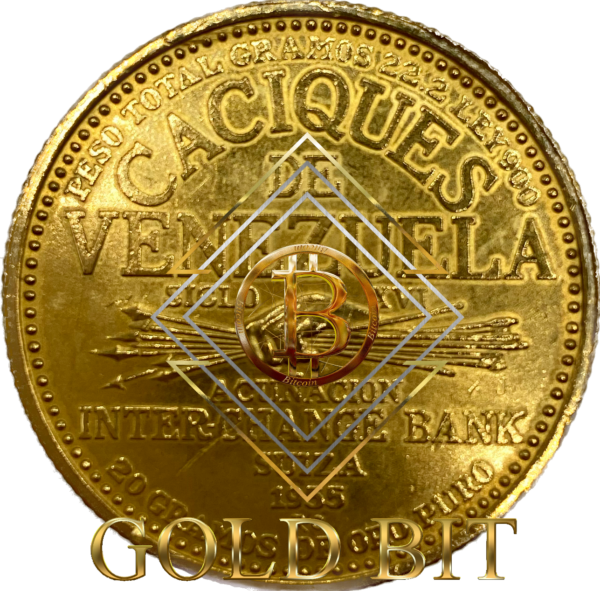 Moneda de Oro Trasera Guaicaipuro